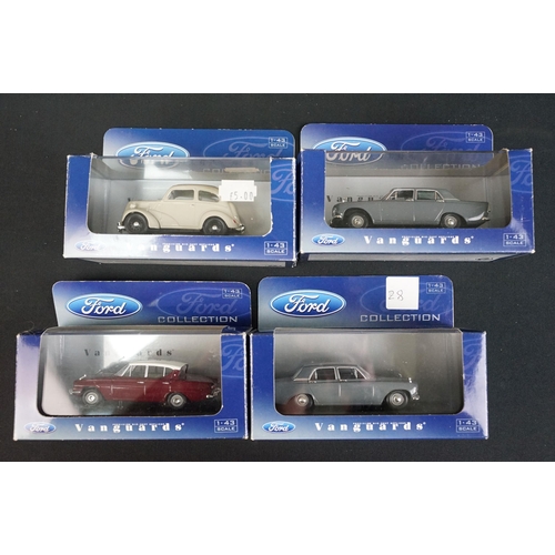 98 - 25 Boxed Corgi Vanguards diecast models to include 5 x Ford, 1 x Rover MG, 1 x Rootes etc, all ex