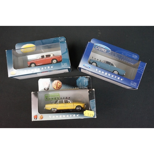 98 - 25 Boxed Corgi Vanguards diecast models to include 5 x Ford, 1 x Rover MG, 1 x Rootes etc, all ex