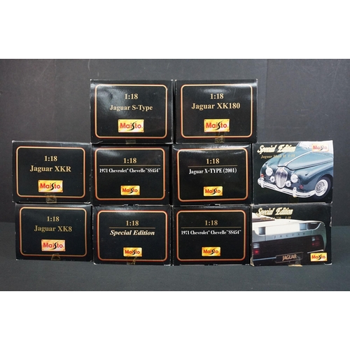 99 - 10 Boxed Maisto Special Edition 1/18 diecast models to include Mercedes Benz ML320 (1997), 1971 Chev... 
