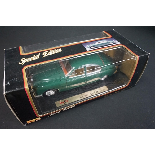 99 - 10 Boxed Maisto Special Edition 1/18 diecast models to include Mercedes Benz ML320 (1997), 1971 Chev... 