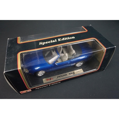 99 - 10 Boxed Maisto Special Edition 1/18 diecast models to include Mercedes Benz ML320 (1997), 1971 Chev... 