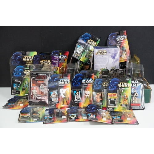 230 - Star Wars - 41 Boxed / carded Hasbro / Kenner Star Wars figures to include The Saga Collection Boba ... 
