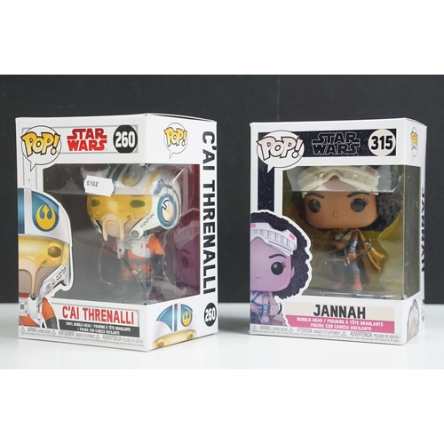 237 - Star Wars - 20 Boxed Star Wars Funko Pop! figures featuring Rogue One 152 Jyn Erso, 542 Third Sister... 