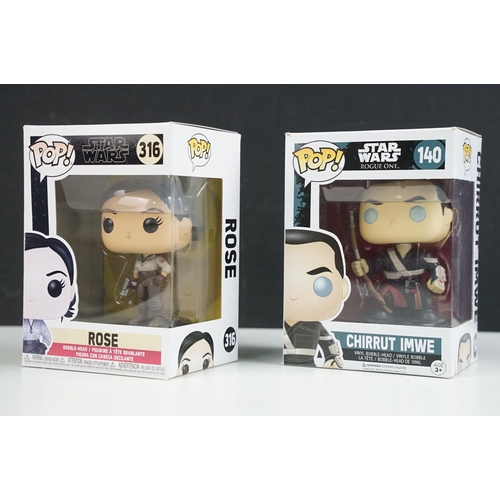 237 - Star Wars - 20 Boxed Star Wars Funko Pop! figures featuring Rogue One 152 Jyn Erso, 542 Third Sister... 