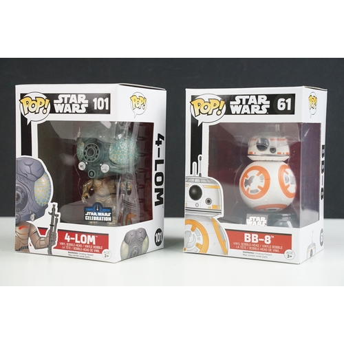 237 - Star Wars - 20 Boxed Star Wars Funko Pop! figures featuring Rogue One 152 Jyn Erso, 542 Third Sister... 