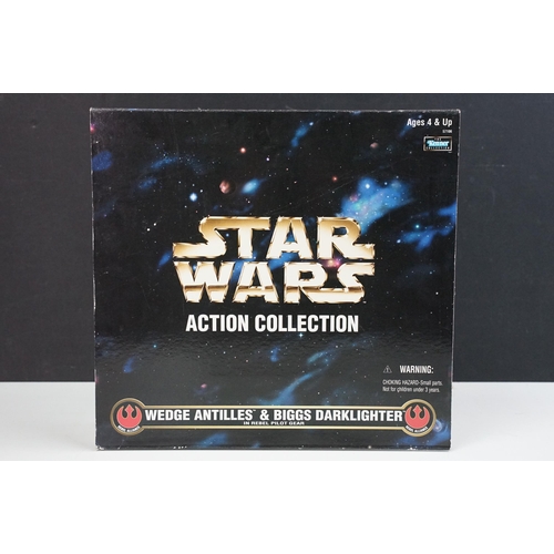 238 - Star Wars - Four boxed Kenner Action Collection figure sets to include Electronic Emperor Palpatine ... 