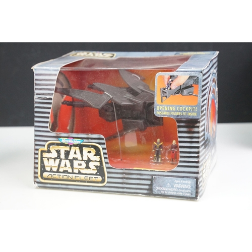 239 - Star Wars - Six boxed Micro Machines Action Fleet sets to include B-Wing Starfighter, Darth Vader's ... 