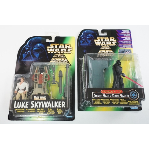 240 - Star Wars - 13 Boxed Star Wars figures to include Hasbro Commemorative Tin Collection (Darth Vader, ... 