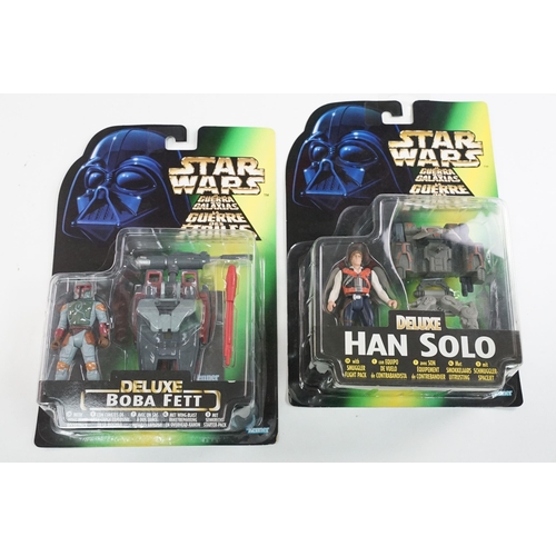 240 - Star Wars - 13 Boxed Star Wars figures to include Hasbro Commemorative Tin Collection (Darth Vader, ... 