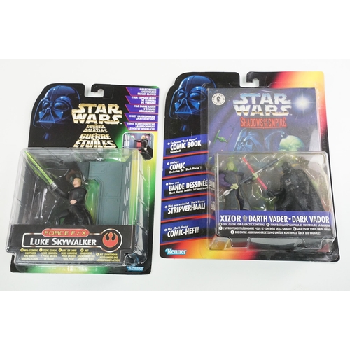 240 - Star Wars - 13 Boxed Star Wars figures to include Hasbro Commemorative Tin Collection (Darth Vader, ... 
