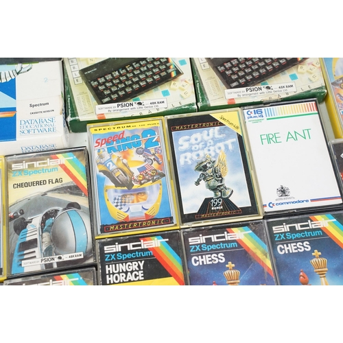 242 - Retro Gaming - Quantity of around 70 boxed / cased Sinclair Spectrum games to include Exorcist, Soul... 