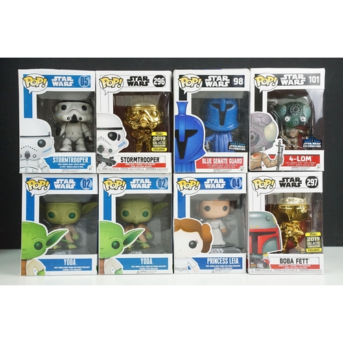 244 - Star Wars - 27 boxed Star Wars Funko Pop! figures featuring 222 Escape Pod Landing, 223 Cantina Face... 