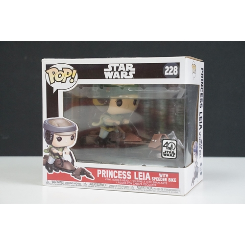244 - Star Wars - 27 boxed Star Wars Funko Pop! figures featuring 222 Escape Pod Landing, 223 Cantina Face... 