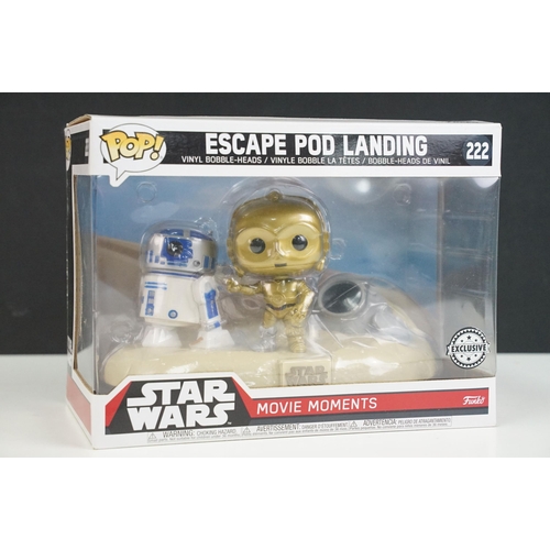 244 - Star Wars - 27 boxed Star Wars Funko Pop! figures featuring 222 Escape Pod Landing, 223 Cantina Face... 