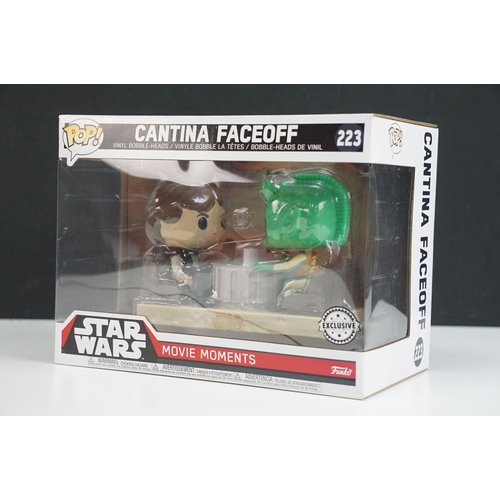 244 - Star Wars - 27 boxed Star Wars Funko Pop! figures featuring 222 Escape Pod Landing, 223 Cantina Face... 