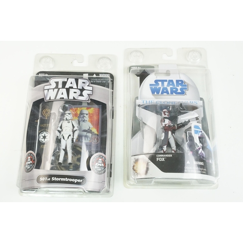 245 - Star Wars - 42 Carded Kenner & Hasbro Star Wars figures to include Power Of The Force, Legacy Collec... 