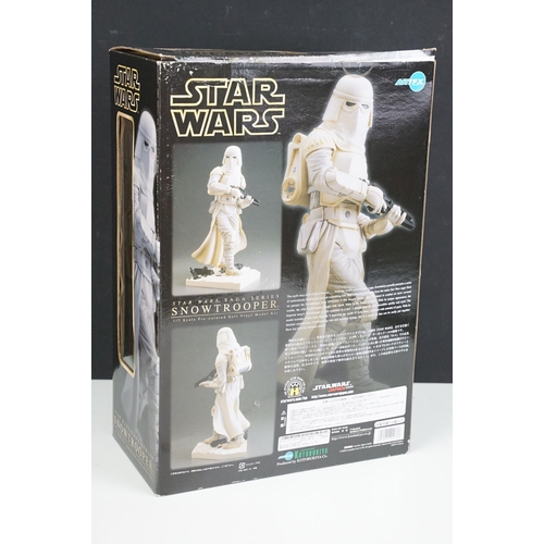 246 - Star Wars - Two boxed ArtFX Star Wars Saga Series Snap Fit 1/7 scale pre-painted vinyl model kits to... 