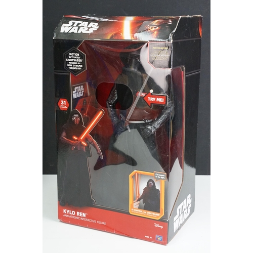 250 - Star Wars - Five boxed Star Wars figures to include Chewbacca Animatronic Interactive Figure, 2 x C-... 