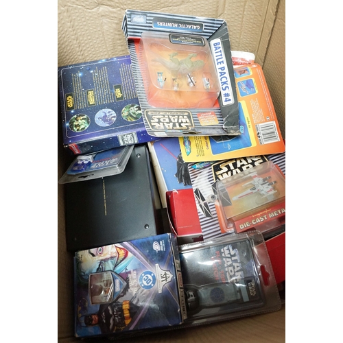 252 - Star Wars - Quantity of various boxed Star Wars related items to include 10 x boxed weapons featurin... 