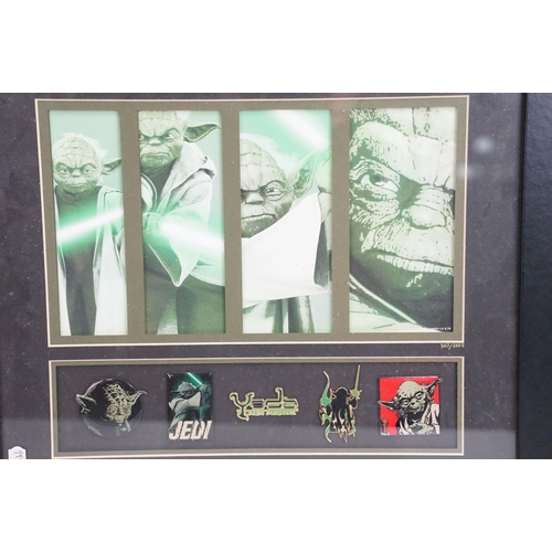 255 - Star Wars - Three framed Star Wars ltd edn pin collections featuring Darth Vader (1519-2005, missing... 