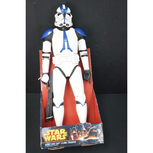 256 - Star Wars - Nine boxed and one unboxed Jakks Pacific large scale figures to include 501st Clone Troo... 