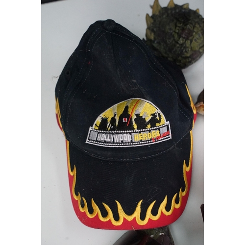 271 - Collection of various incomplete projects featuring parts of Star Wars weapons, Terminator Heads, Ha... 