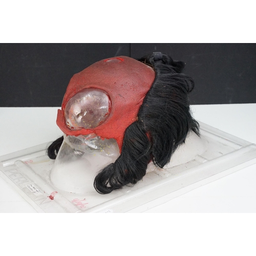 283 - Film props - Collection of original Ron Perlman Hellboy movie props to include headpiece residing on... 