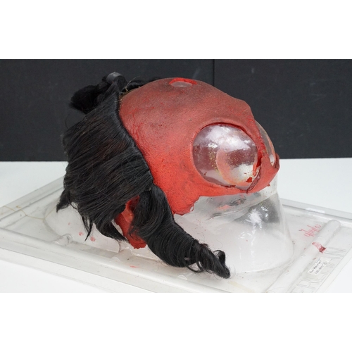 283 - Film props - Collection of original Ron Perlman Hellboy movie props to include headpiece residing on... 