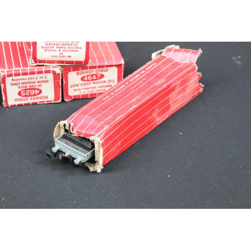 48A - 28 Boxed Hornby Dublo and Triang OO gauge items of rolling stock to include Triang R345 Side Tipping... 