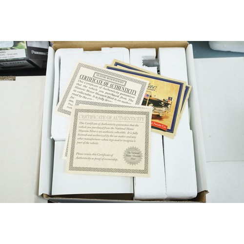 108 - Collection of boxed & carded diecast models featuring many planes, including The Hamilton Collection... 