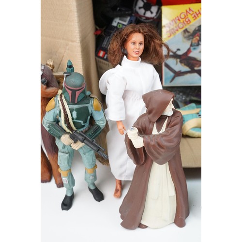 226 - Collection of TV Related figures, collectibles and ephemera featuring WWE/WWF (figures, mic, etc), t... 