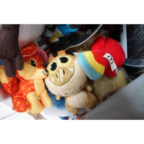 226 - Collection of TV Related figures, collectibles and ephemera featuring WWE/WWF (figures, mic, etc), t... 