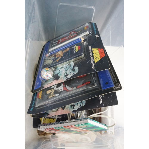 226 - Collection of TV Related figures, collectibles and ephemera featuring WWE/WWF (figures, mic, etc), t... 