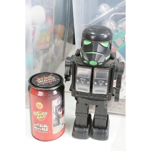 226 - Collection of TV Related figures, collectibles and ephemera featuring WWE/WWF (figures, mic, etc), t... 