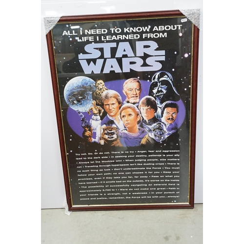 279 - Star Wars Posters - Six framed and glazed Star Wars posters to include Star Wars 'The Original For T... 