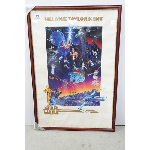 279 - Star Wars Posters - Six framed and glazed Star Wars posters to include Star Wars 'The Original For T... 