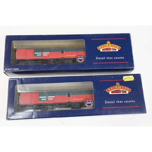 46A - 21 Boxed Bachmann OO gauge items of rolling stock to include 37-301 Intermodal Bogie Wagon with 45ft... 