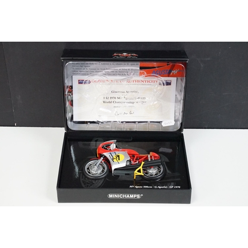 73A - Boxed Paul's Model Art Minichamps 1/12 Classic Bike Series No 18 122 700001 MV Augusta 500ccm G. Ago... 
