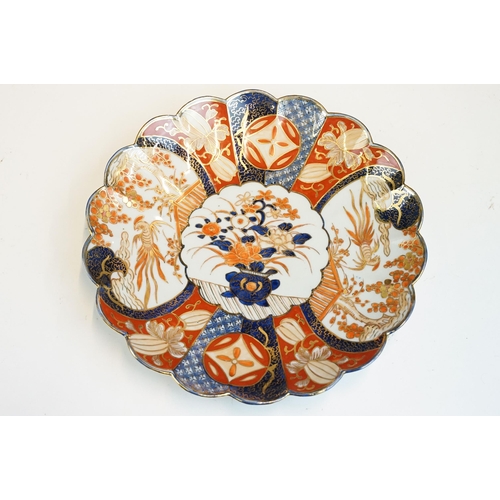 42 - Collection of plates to include a late 19th century Imari enamelled and gilded charger plate, diamet... 