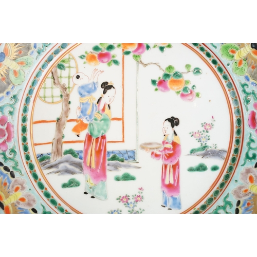 42 - Collection of plates to include a late 19th century Imari enamelled and gilded charger plate, diamet... 