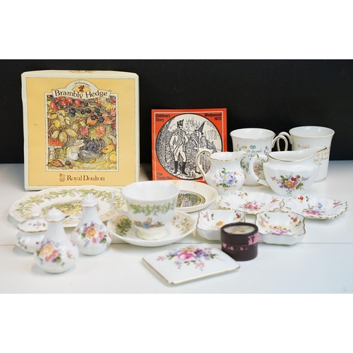 44 - Royal Doulton Brambly Hedge 'Midwinter's Eve' plate and 'Spring' cup, saucer and plate together with... 