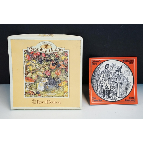 44 - Royal Doulton Brambly Hedge 'Midwinter's Eve' plate and 'Spring' cup, saucer and plate together with... 