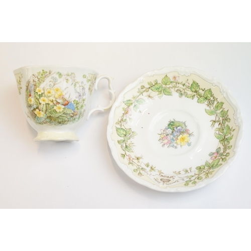 44 - Royal Doulton Brambly Hedge 'Midwinter's Eve' plate and 'Spring' cup, saucer and plate together with... 