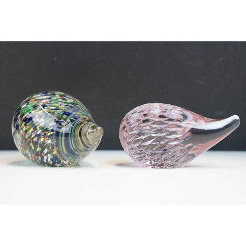 54 - Large collection of art glass paperweights to include birds and animals, Wedgwood and Avondale glass... 