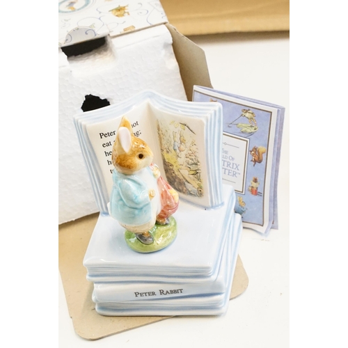 65 - Selection of Beatrix Potter Border Fine Arts boxed figurines to include Peter Rabbit musical piece, ... 