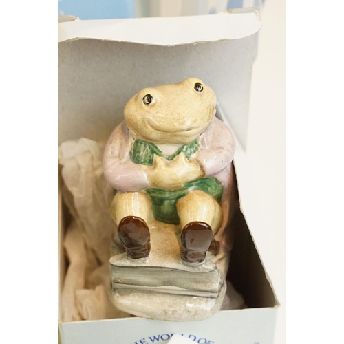 66 - Assortment of Beatrix Potter Border Fine Arts boxed figurines to include Timmy Willie in Peapod, Pet... 