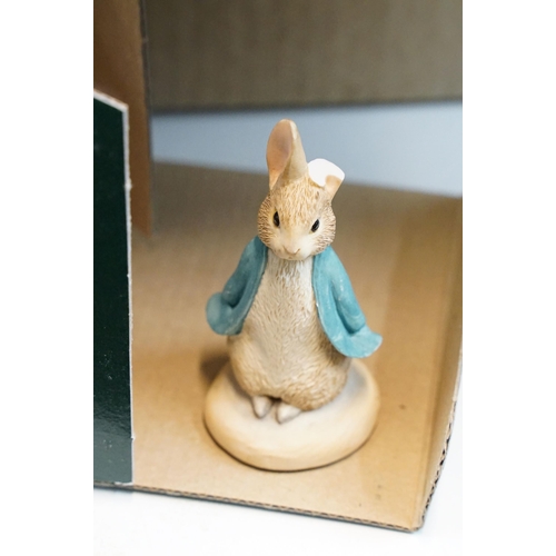 67 - Large selection of boxed Beatrix Potter figurines to include Border Fine Arts large Mr Jeremy Fisher... 