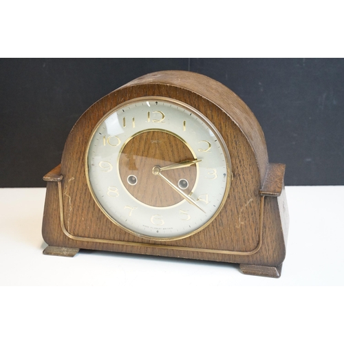 325 - Selection of clocks to include Smiths Art Deco and Westminster chimes examples etc, AF (1 box)