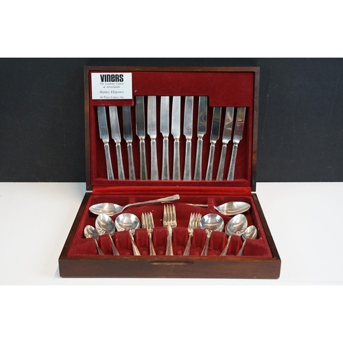 332 - Viner's ' Harley Elegance ' canteen of cutlery, 44 pieces, 6 place setting