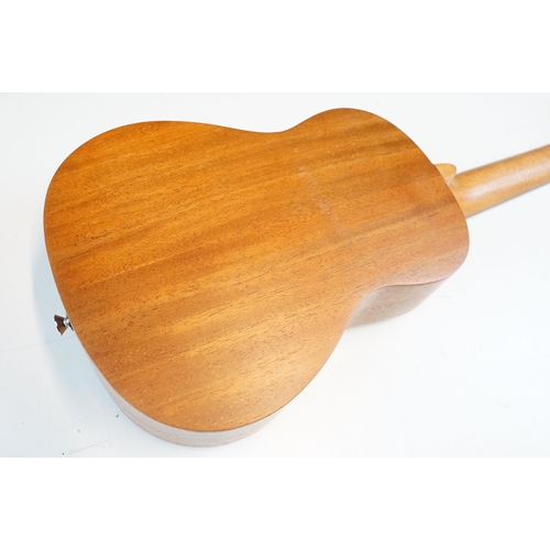 337 - Kmise mahogany Ukulele, Model number MI0596, 62cm together with Thomann stands